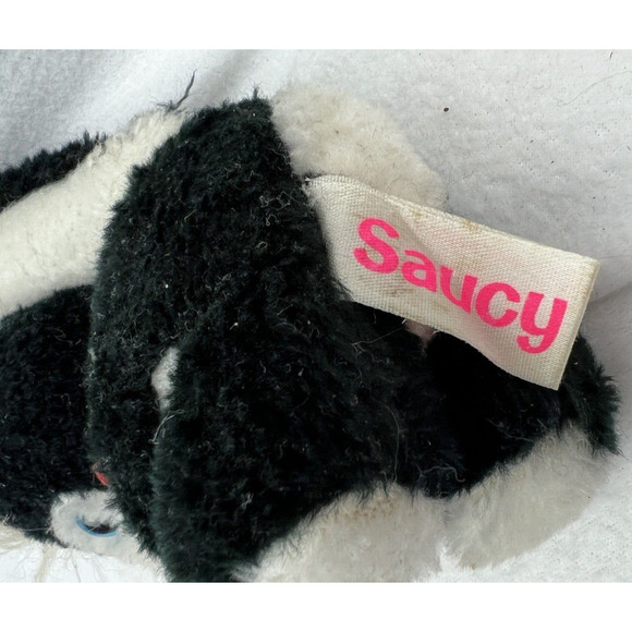 Vintage 1978 Russ Berrie Saucy‎ Skunk 6" Plush Stuffed Animal - Picture 4 of 5